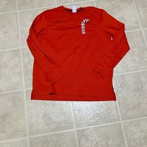 Men's Orange Nike VT Long Sleeve Soccer Shirt